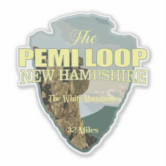 Pemi Loop (pijlpunt) Sticker (Voorkant)