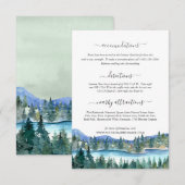 Pemi River Wedding Guest Information Aankondiging (Voorkant / Achterkant)