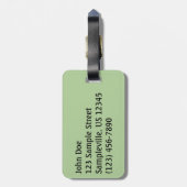 Pemigewasset River Bridge in New Hampshire Bagagelabel (Achterkant verticaal)