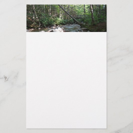 Pemigewasset River Bridge in New Hampshire Briefpapier (Voorkant)
