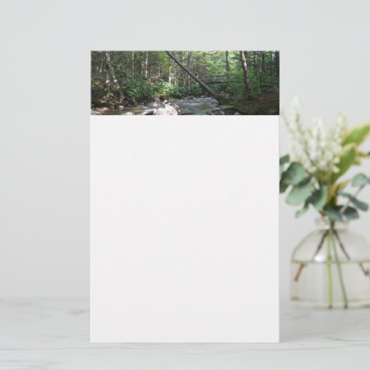 Pemigewasset River Bridge in New Hampshire Briefpapier (Staand voorkant)