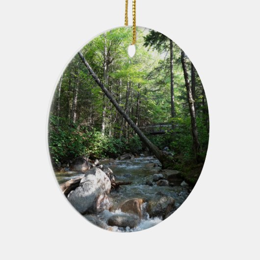 Pemigewasset River Bridge in New Hampshire Keramisch Ornament (Rechts)