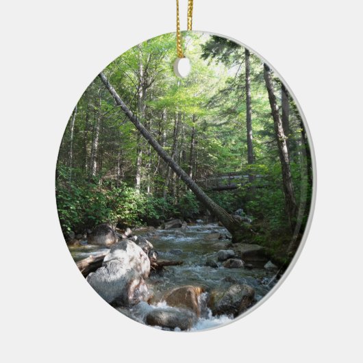 Pemigewasset River Bridge in New Hampshire Keramisch Ornament (Links)