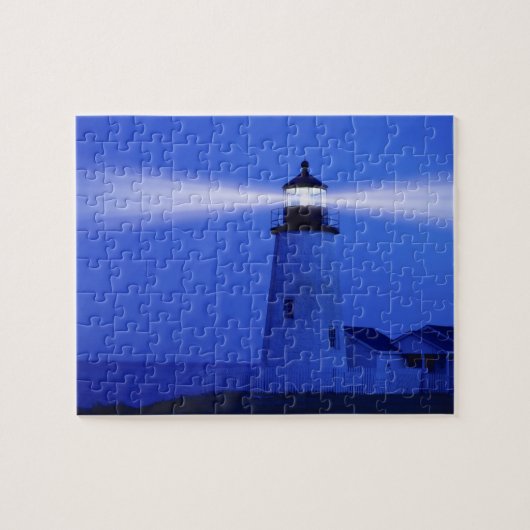 Pemiquid Vuurtoren, Maine Legpuzzel (Horizontaal)