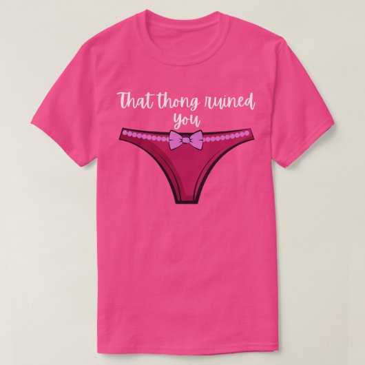 Pen15 Die string verpestte je grappige roze string T-shirt (Design voorkant)
