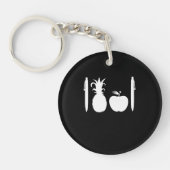 Pen anananas Apple Pen Japanse sinaasappel Sleutelhanger (Voorkant)