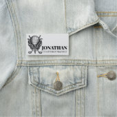 Pen-and-Ink Golf Ball T-shirt Clubs Charity Tourna Naamplaatje (In situ)