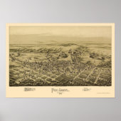 Pen Argyl, PA Panorama Map - 1894 Poster (Voorkant)