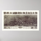 Pen Argyl, PA Panorama Map - 1916 Poster (Voorkant)