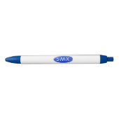 Pen - Blue Initiaal Medallion (Voorkant)