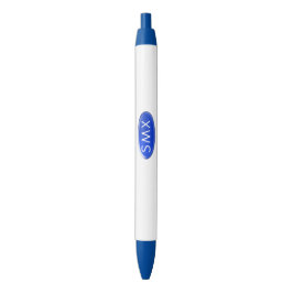 Pen - Blue Initiaal Medallion