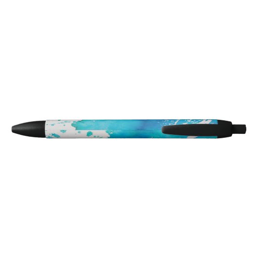 Pen Blue White Ocean Art Design (Achterkant)