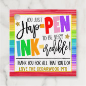 Pen Dank je cadeau Label (Voorkant)