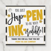 Pen Dank je cadeau Labels (Voorkant)