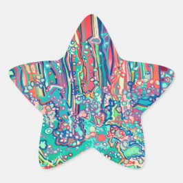 Pen doodle ster sticker