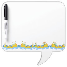 Pen Dry Erase Bord Cute Gele Eenden in Vijver
