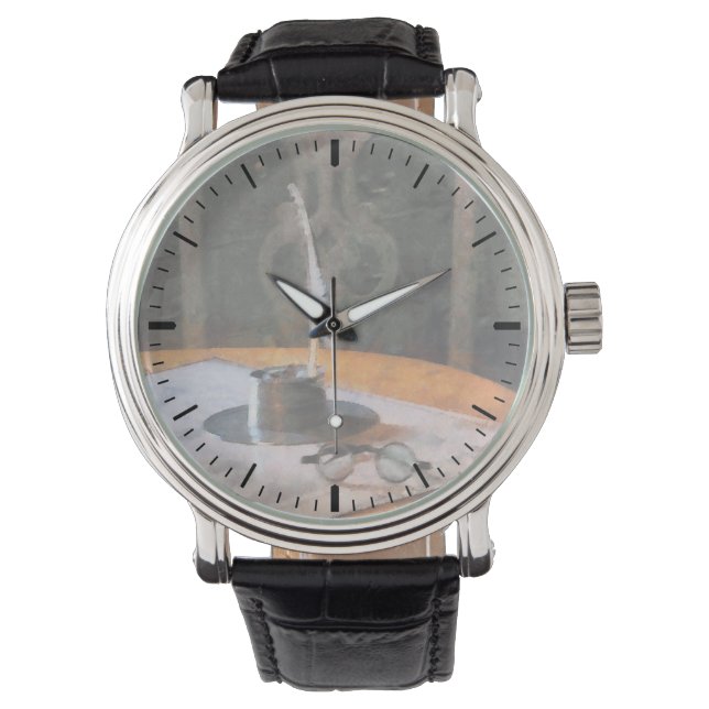 Pen en Bril Horloge (Voorkant)