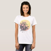 Pen en Ink Lone Wolf Dames T-shirt (Voorkant volledig)