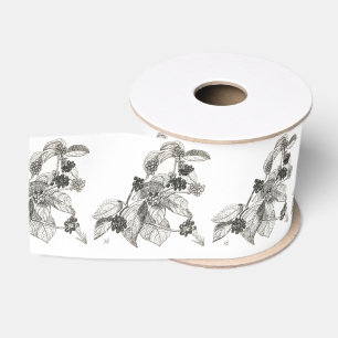 Pen en inkt braam grosgrain lint