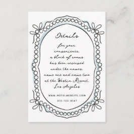 Pen en Inkt Linten en Parels Informatiekaartje