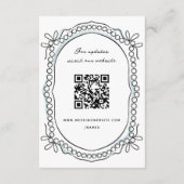 Pen en Inkt Linten en Parels Informatiekaartje (Achterkant)