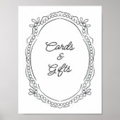 Pen en Inkt linten en parels Kaarten Geschenken Te Poster (Voorkant)