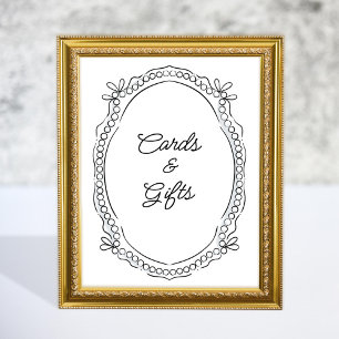 Pen en Inkt linten en parels Kaarten Geschenken Te Poster