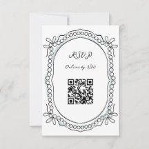 Pen en Inkt Linten en Parels QR Code