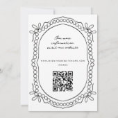 Pen en Inkt Linten en Parels Save The Date (Achterkant)