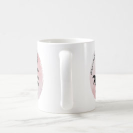 Pen en Inkt Roos Tekenen op Roze - Focus op Beauty Koffiemok