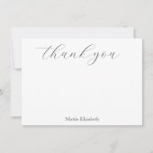 Pen en inkt Vlinder Patroon Gele achtergrond Bedankkaart (Voorkant)