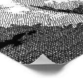 Pen en inktkat poster (Hoek)