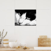 Pen en inktkat poster (Keuken)
