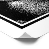 Pen en inkttekening van een jonge Afrikaanse vrouw Poster (Hoek)