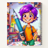 Pen en potlood prinses notitieboek (Achterkant)