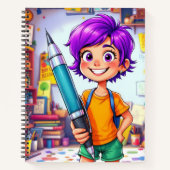 Pen en potlood prinses notitieboek (Voorkant)