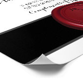 Pen en Teenslippers met een dansingsfrequentie bru Poster (Hoek)