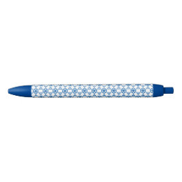 Pen - Geometrische bloem in blauw