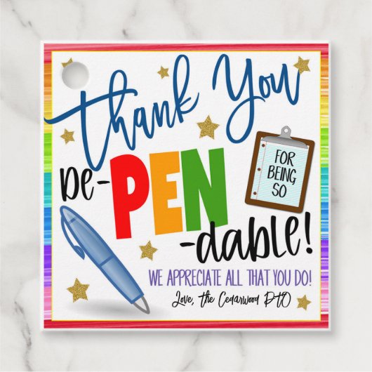 Pen Gift Labels (Voorkant)