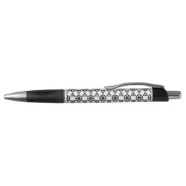 Pen, Grip - Geometrische bloemen in zwart Pen