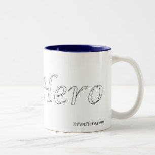 Pen Hero Witte Logo Mok