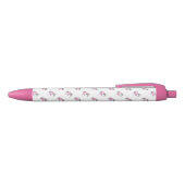 Pen/Hope met roze lint Zwarte Inkt Pen (Bovenkant)