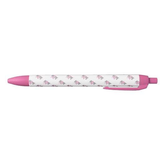 Pen/Hope met roze lint Zwarte Inkt Pen (Bodem)