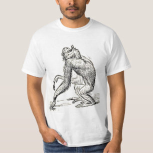 Pen Ink Art Young Ape Gorilla T-shirt