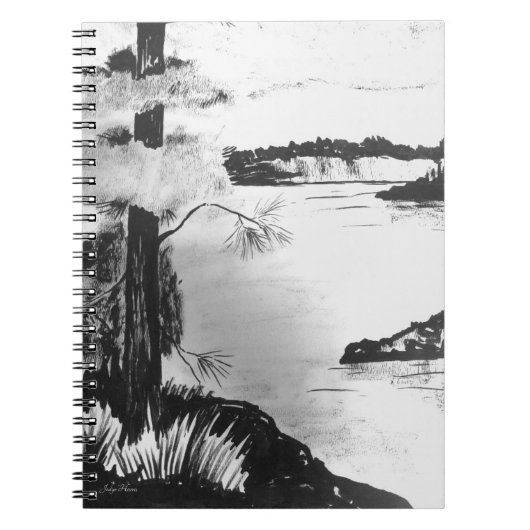 Pen & Ink Landscape Notebook Notitieboek (Voorkant)