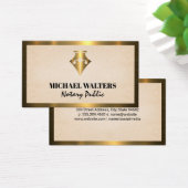 Pen | Juridische Balansen | Gouden Metalen Rand Visitekaartje (Bureau)