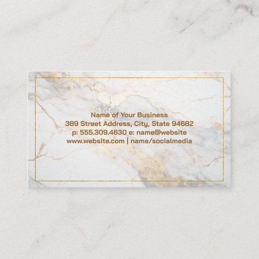 Pen Justice Scale Juridisch recht | Marmer Visitekaartje (Achterkant)