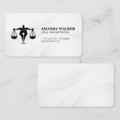 Pen Justice Scales | Juridische contracten Visitekaartje (Voorkant / Achterkant)