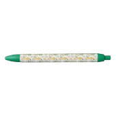 Pen Kantoor en School Pen Groen en Geel Floral (Voorkant)