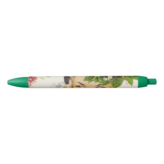 Pen Kantoor en School Pen Vrouw Floral (Voorkant)